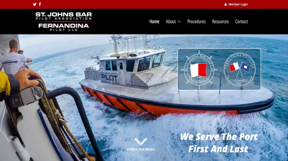 St Johns Bar Pilots website