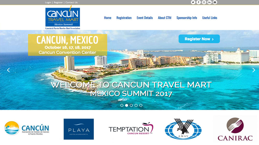 Cancun Travel Mart Website