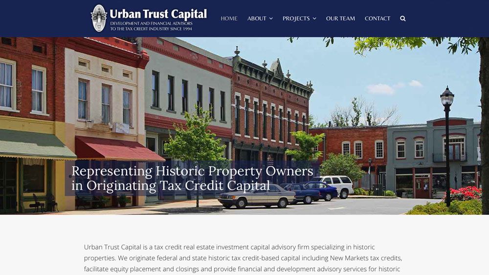Urban Trust Capital website
